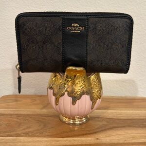 🕷️ Coach Zippered Wallet